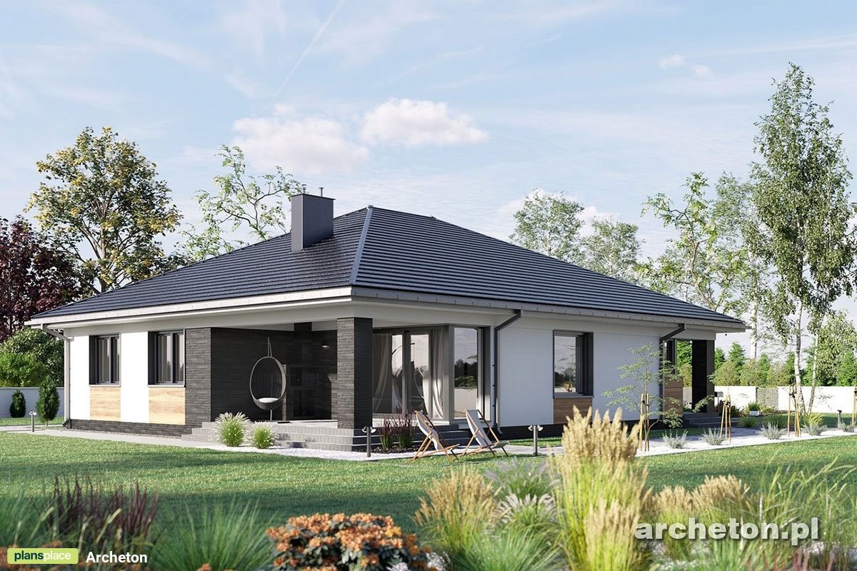 Single Story House Plan with 3 Bedrooms and 1-Car Garage