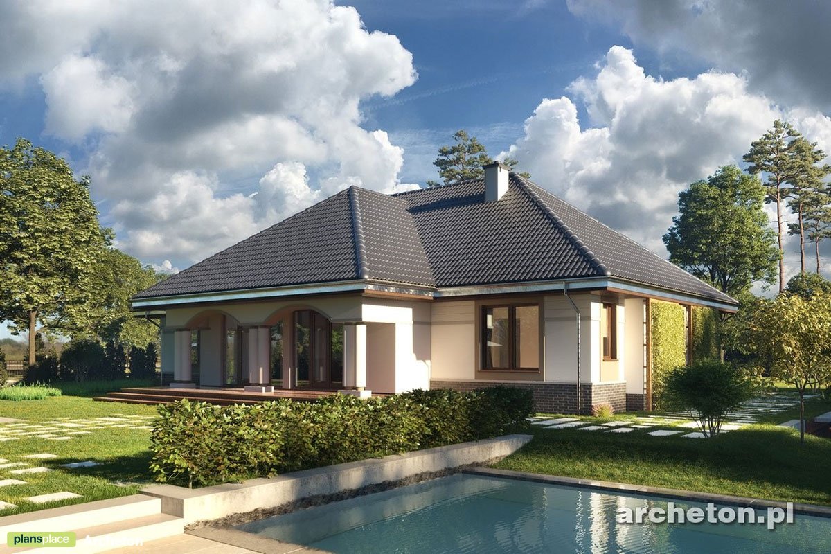 3-Bedroom, 1600 Sq Ft European House Plan with 2-Car Garage