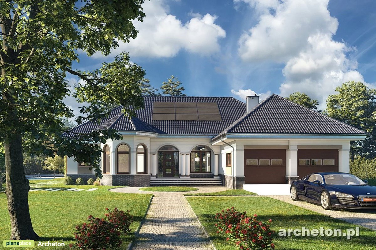 3-Bedroom, 1600 Sq Ft European House Plan with 2-Car Garage