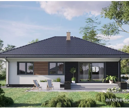 Miniatură 1 – Proiect de casa parter 97 m², 3 Dormitoare — 42190R