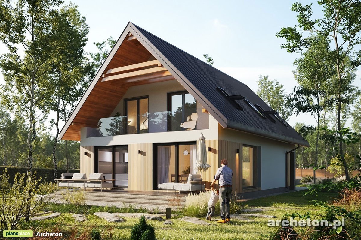 Two Story Home Plan with Upstairs Laundry Room