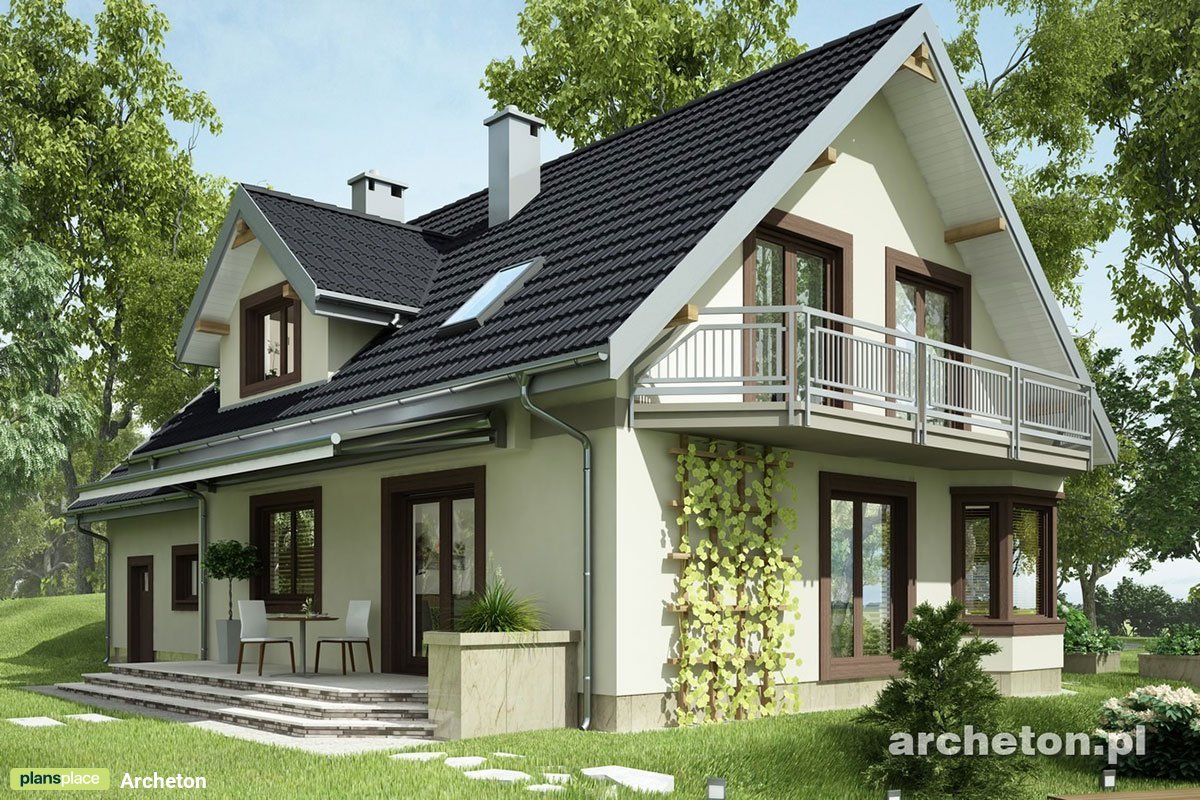 House Plan with Master Bedroom above 2-Car Garage