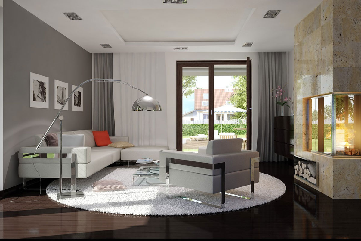 House Plan with Master Bedroom above 2-Car Garage