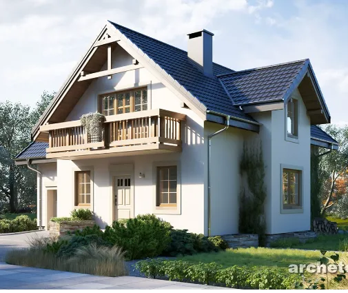 Miniatură 1 – Proiect de casa parter cu mansardă 201 m², 4 Dormitoare — 13485R