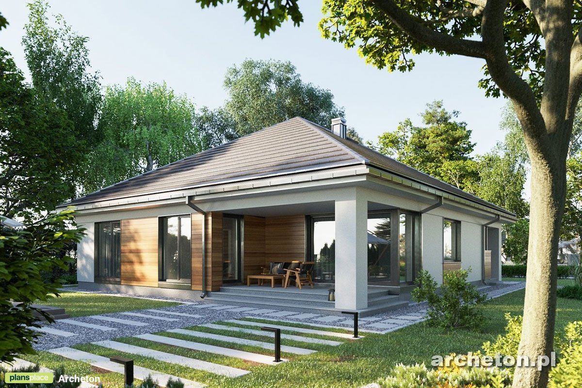 Home Plan with Open Floor Plan and 2-Car Front-Load Garage