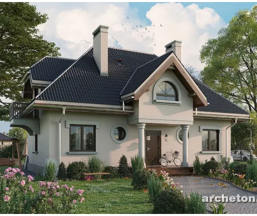 Miniatură 1 – Proiect de casa parter cu mansardă 215 m², 4 Dormitoare — 77819R