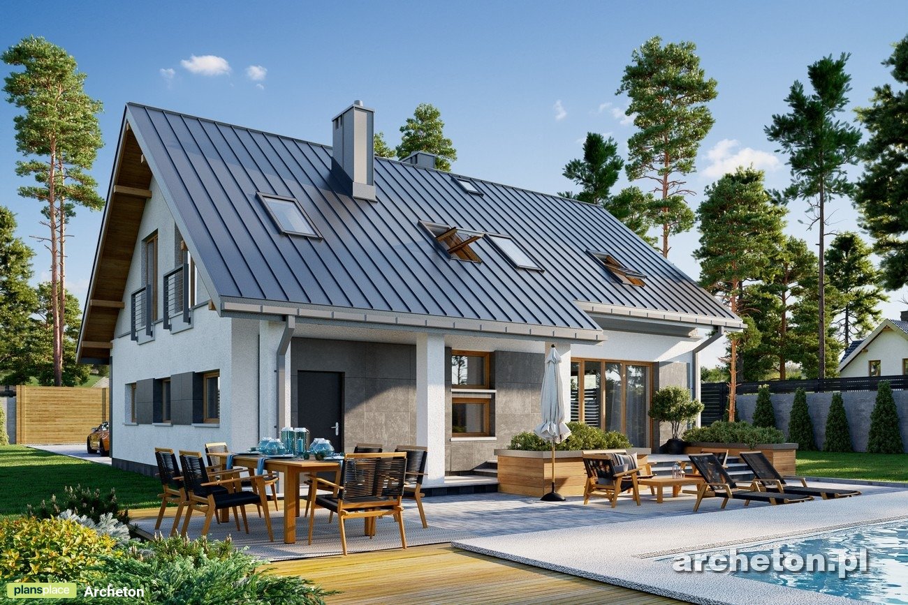 1700 Sq Ft 1.5-Story House Plan with 4 Bedrooms and Garage