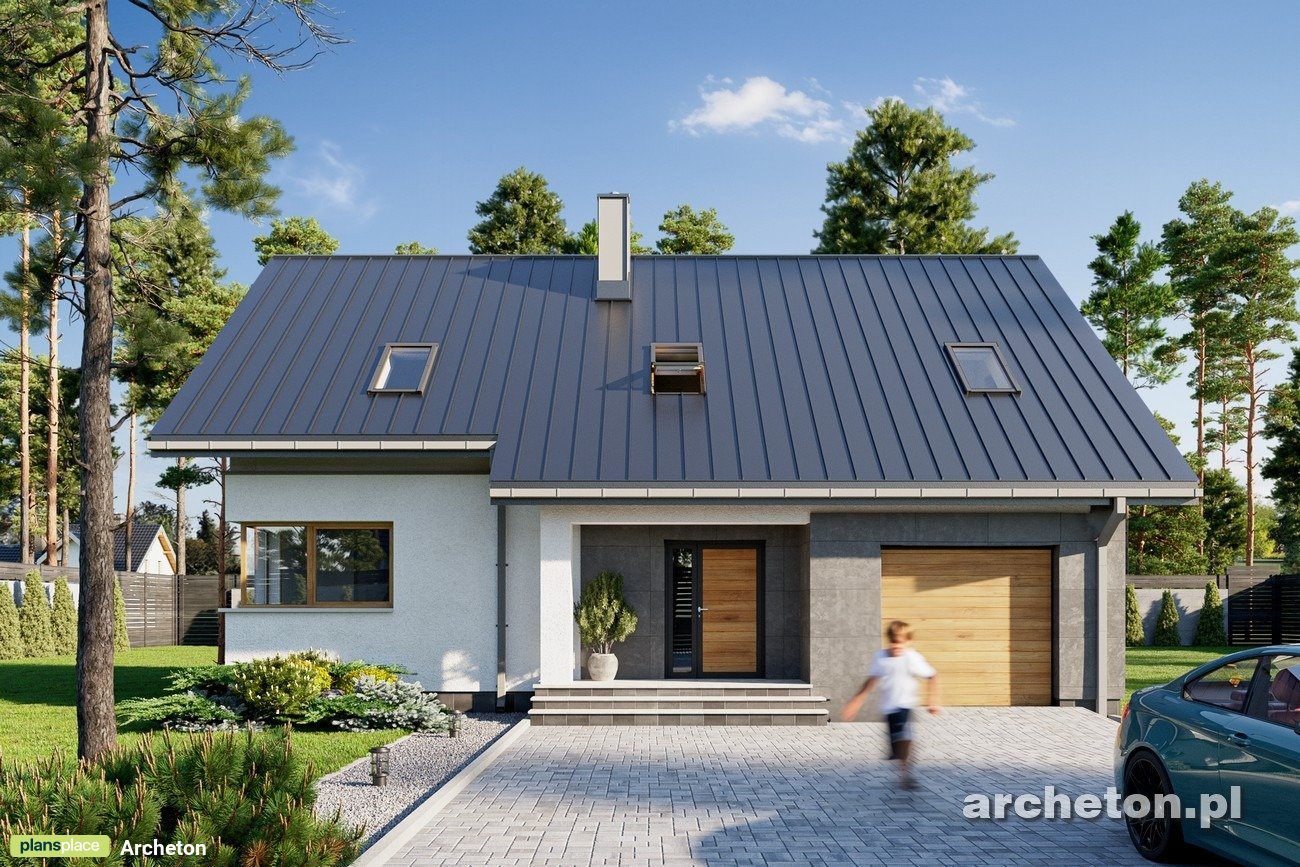 1700 Sq Ft 1.5-Story House Plan with 4 Bedrooms and Garage