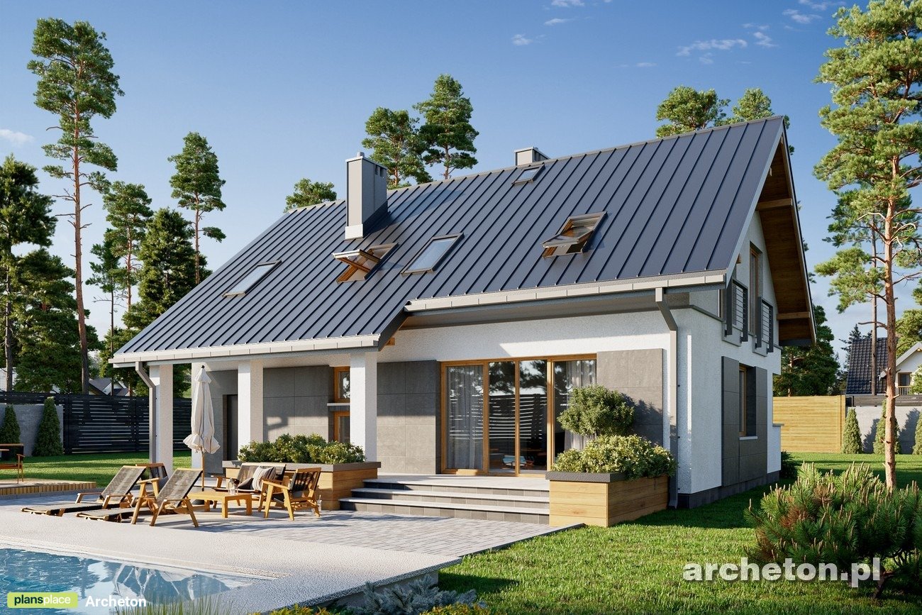 1700 Sq Ft 1.5-Story House Plan with 4 Bedrooms and Garage