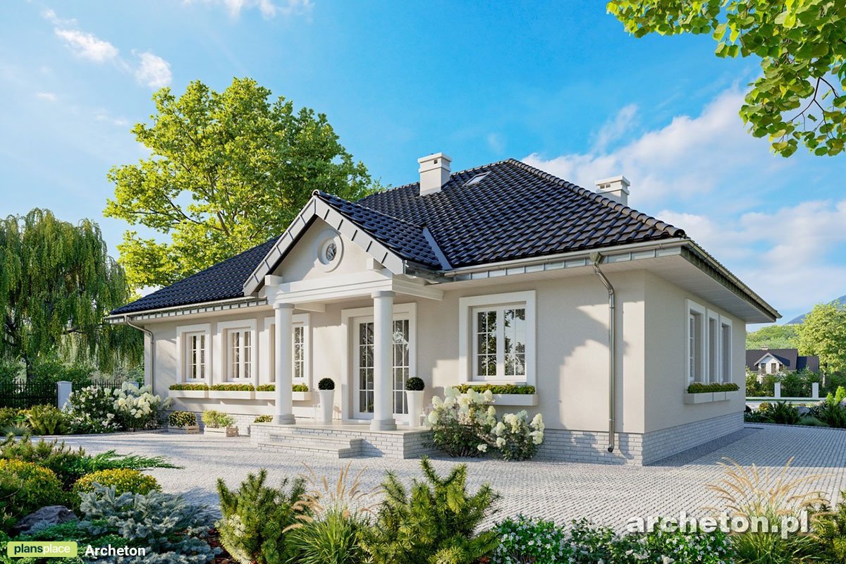 1400 Sq Ft Simple House Plan with Butler Walk-in Pantry