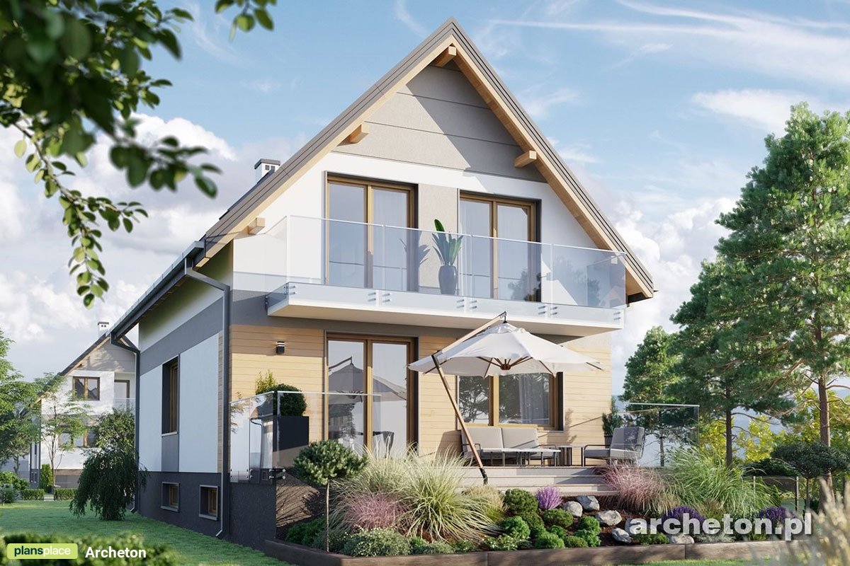 Drive Under Garage House Plan with Large Kitchen and 3 Beds