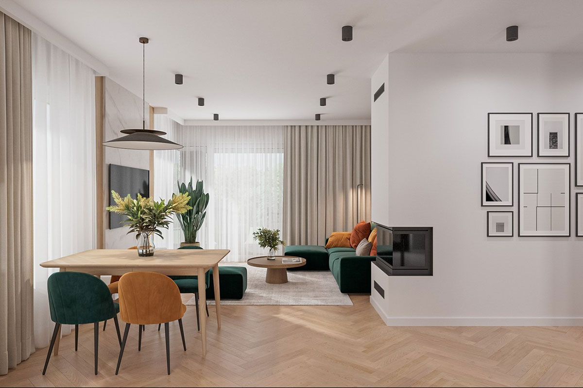 One-Story House Plan with Rear & Front Covered Porches