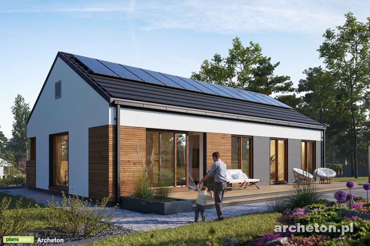 Barndominium House Plan with Gable Roof and 4 Bedrooms