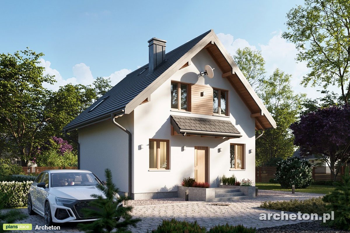Simple House Plan with 3 Bedrooms and Gable Roof