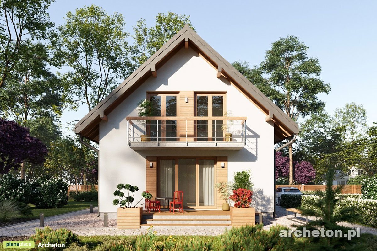 Simple House Plan with 3 Bedrooms and Gable Roof