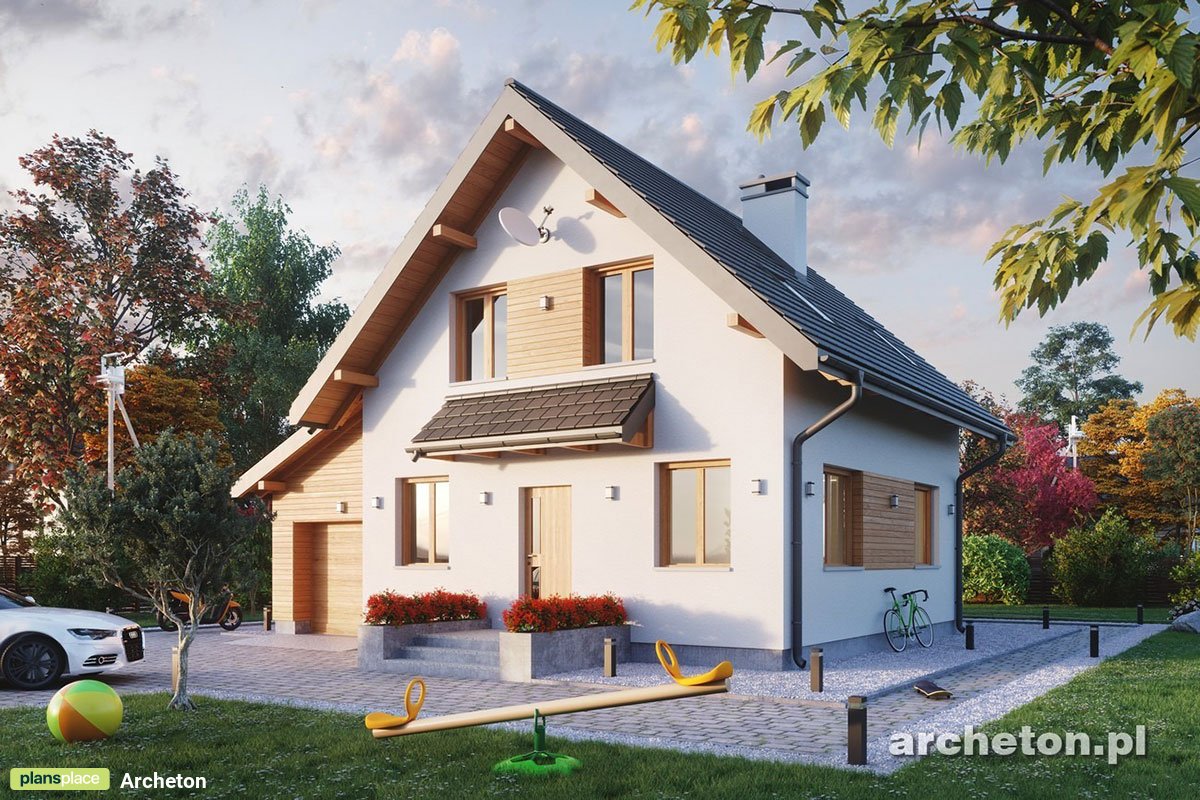 Small House Plan with 3 Bedrooms and Attached Garage