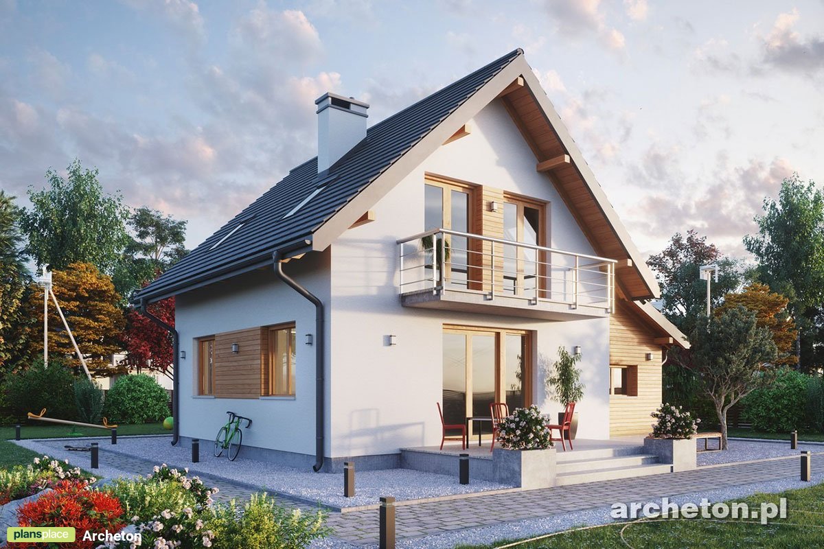 Small House Plan with 3 Bedrooms and Attached Garage