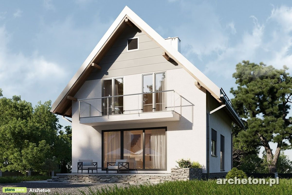 Drive Under Garage Plan with Fireplace in center of House