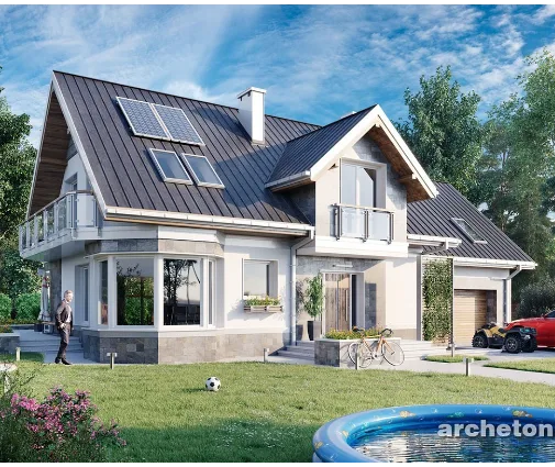 Miniatură 1 – Proiect de casa parter cu mansardă 241 m², 5 Dormitoare — 77553R