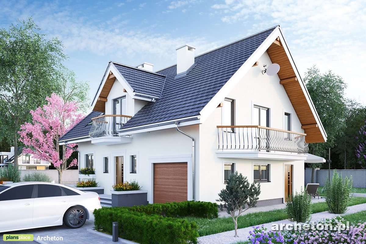 1500 Sq Ft House Plan with 4 Bedrooms Upstairs and Fireplace