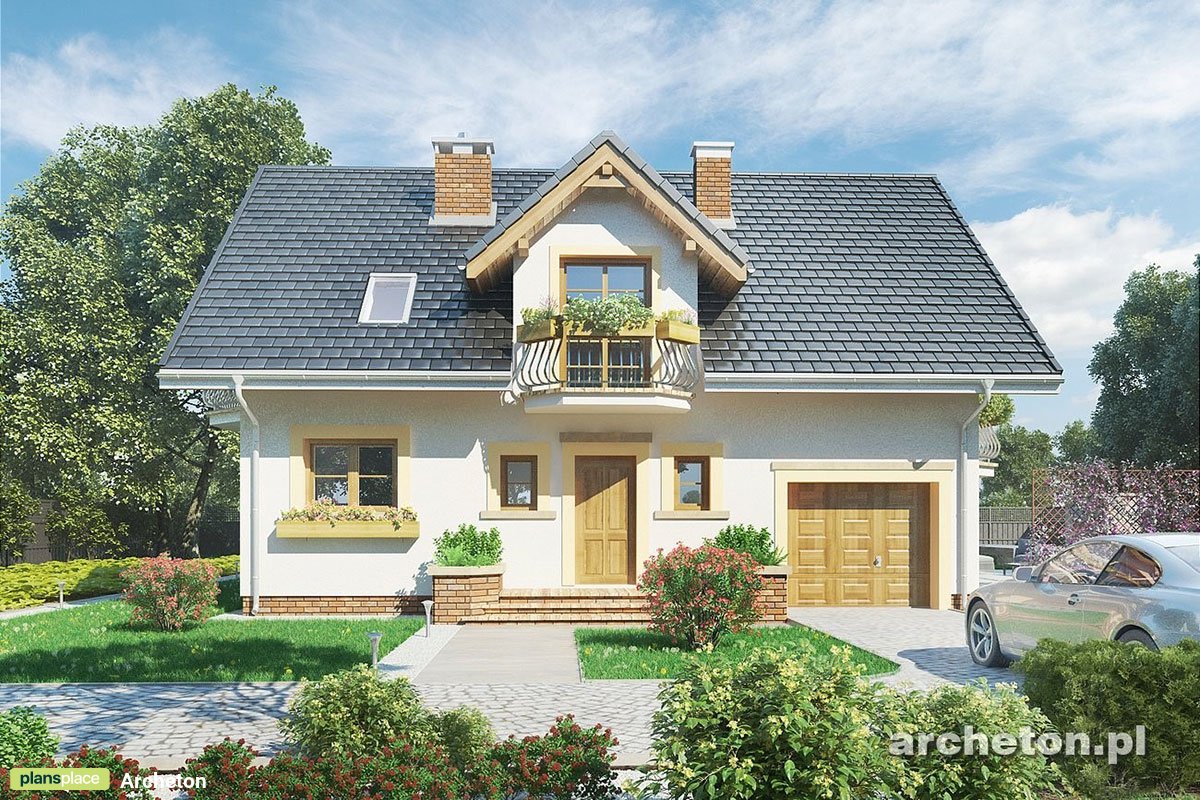 One Level House Plan with 1-Car Front Entry Garage and 5 Beds