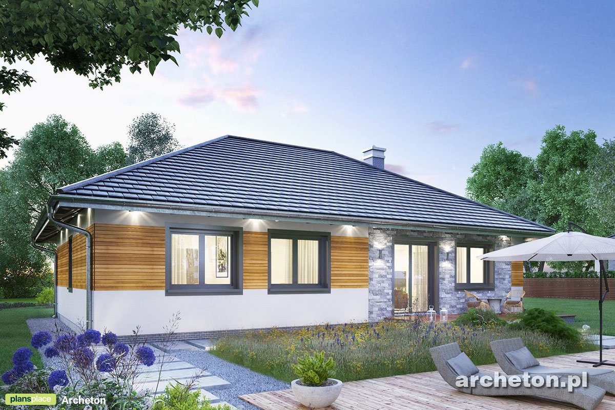 4-Bedroom, 1200 Sq Ft European Floor Plan with Fireplace