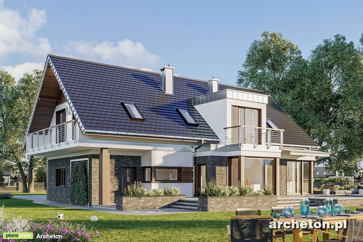 2300 Sq Ft Large House Plan with Bay Window and Rear Porch