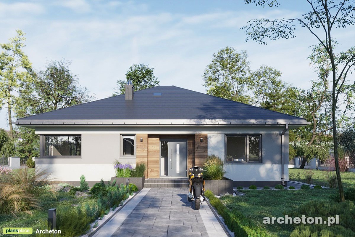 1300 Sq Ft 1-Story House Plan with Open Concept Kitchen