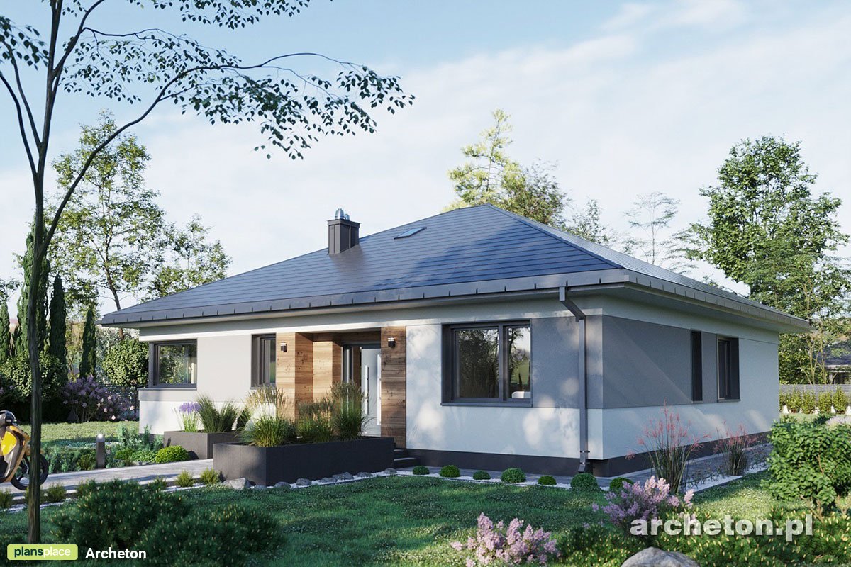 1300 Sq Ft 1-Story House Plan with Open Concept Kitchen