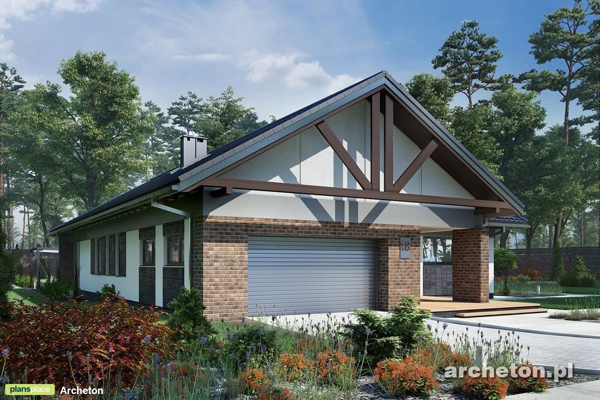 Home Plan with Fireplace in Family Room and Large Deck