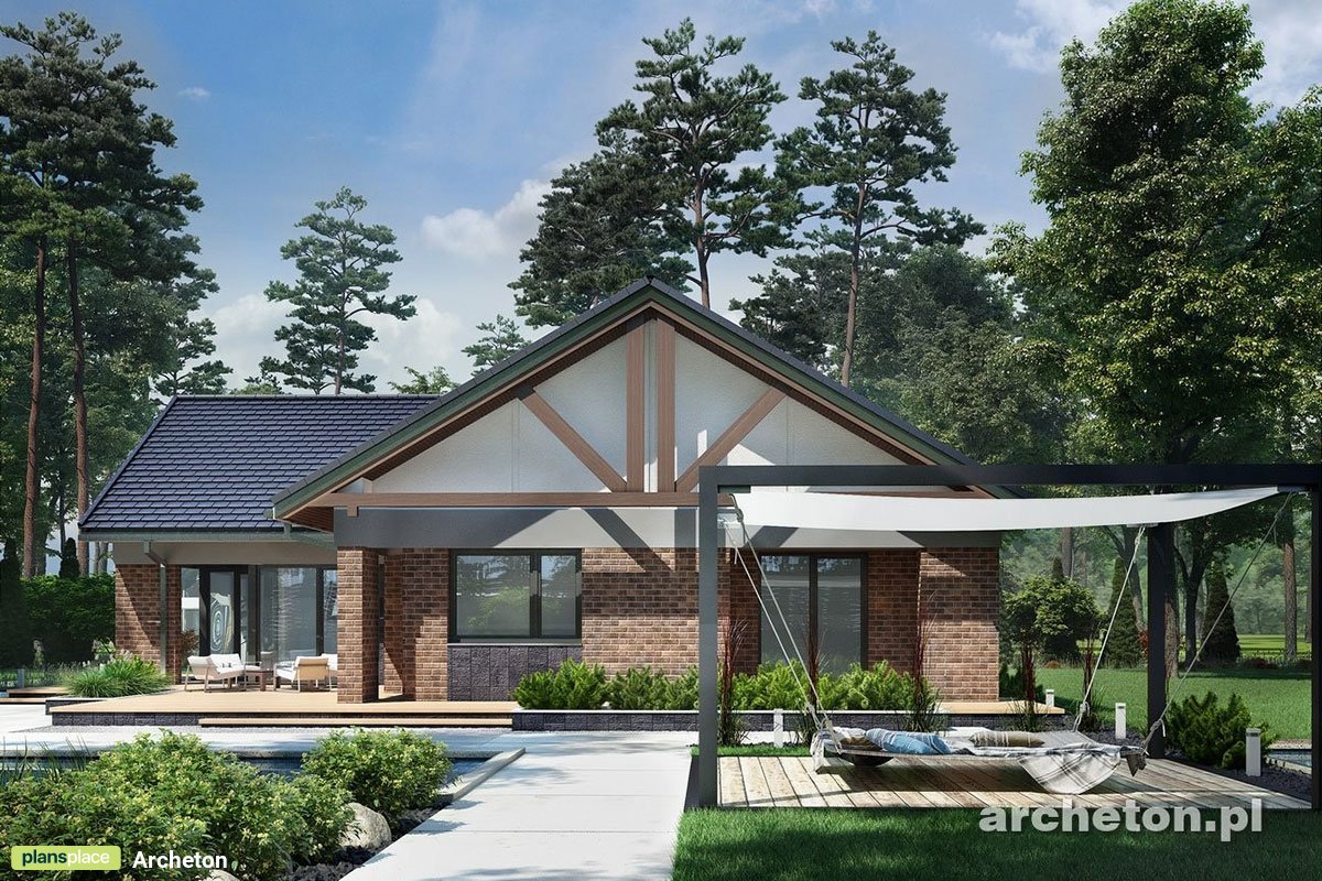 Home Plan with Fireplace in Family Room and Large Deck