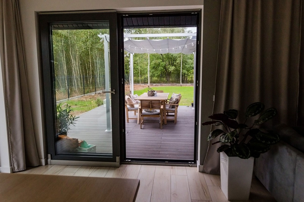 Home Plan with Fireplace in Family Room and Large Deck