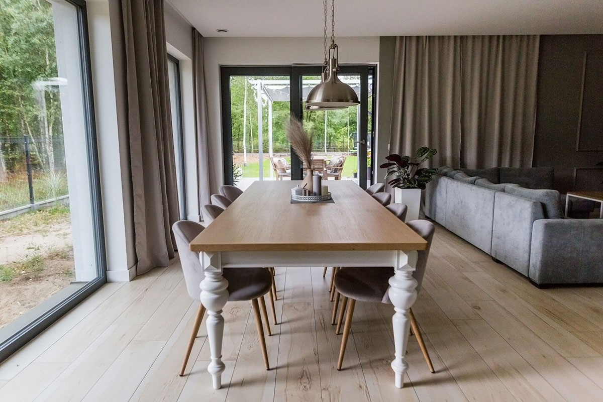 Home Plan with Fireplace in Family Room and Large Deck