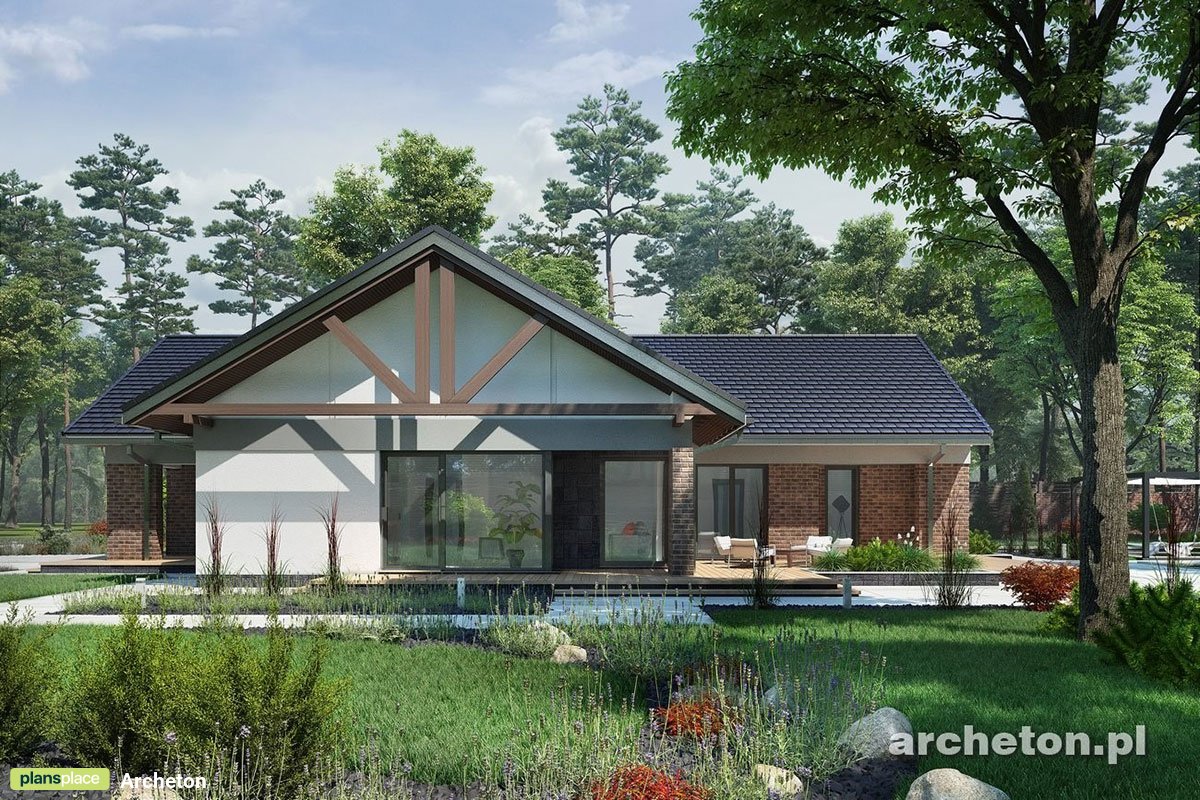 Home Plan with Fireplace in Family Room and Large Deck