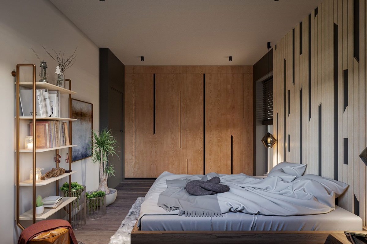 4-Bedroom, 1400 Sq Ft European Home Plan and 2-Car Garage