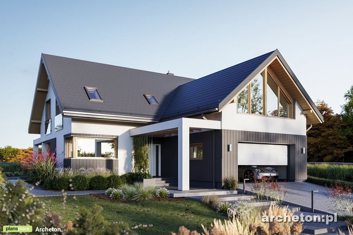 Gable Roof House Plan with Rear Porch and Bonus Room