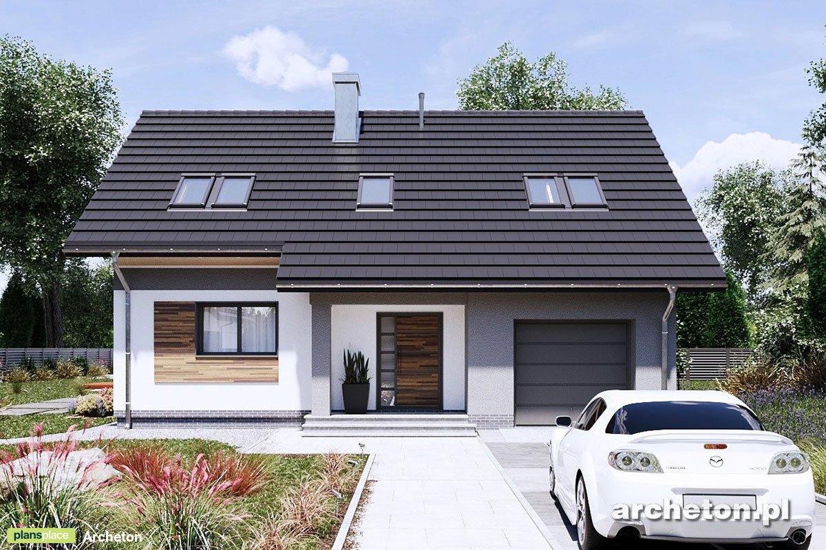 1500 Sq Ft 2-Story House Plan with Back Porch and Garage