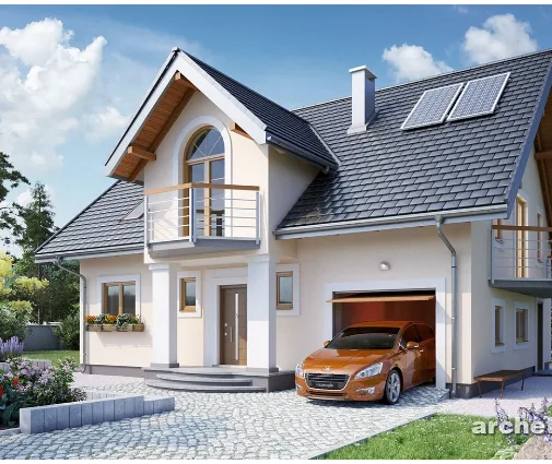 Miniatură 1 – Proiect de casa parter cu mansardă 185 m², 4 Dormitoare — 39692R
