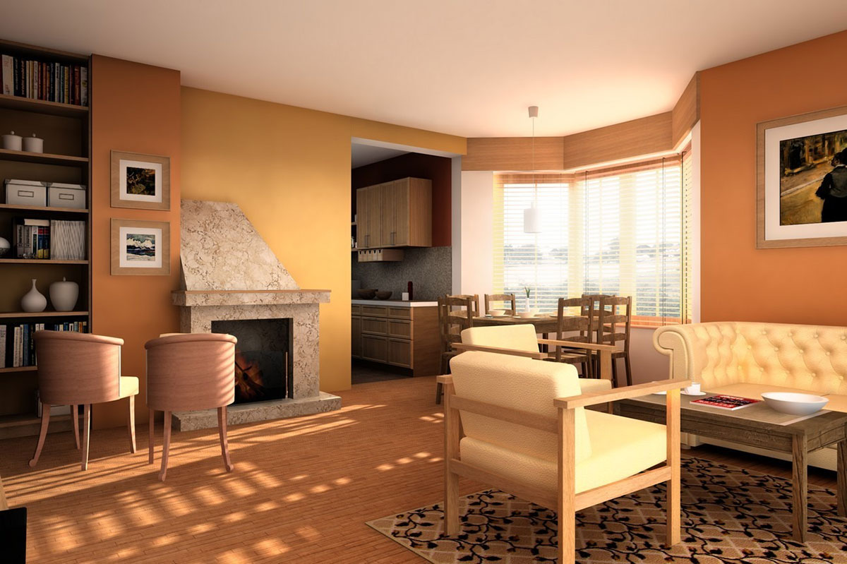 European House Plan with Bay Window and 3 Balconies