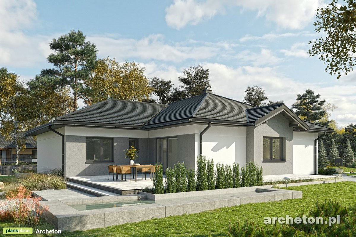 1800 Sq Ft Home Plan with Large Kitchen and 2-Car Garage