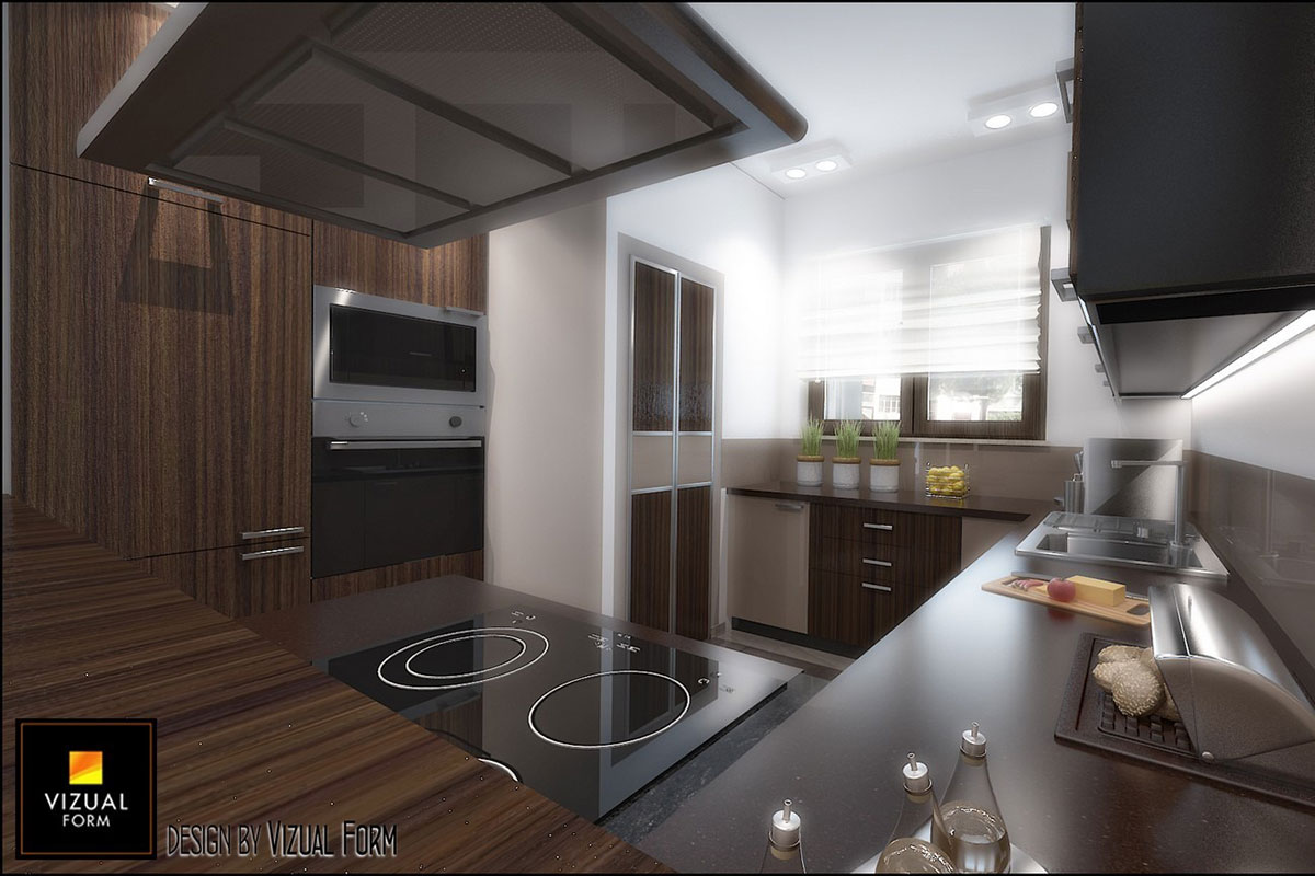 Two Story House Plan with Bedroom above Garage and 4 Balconies