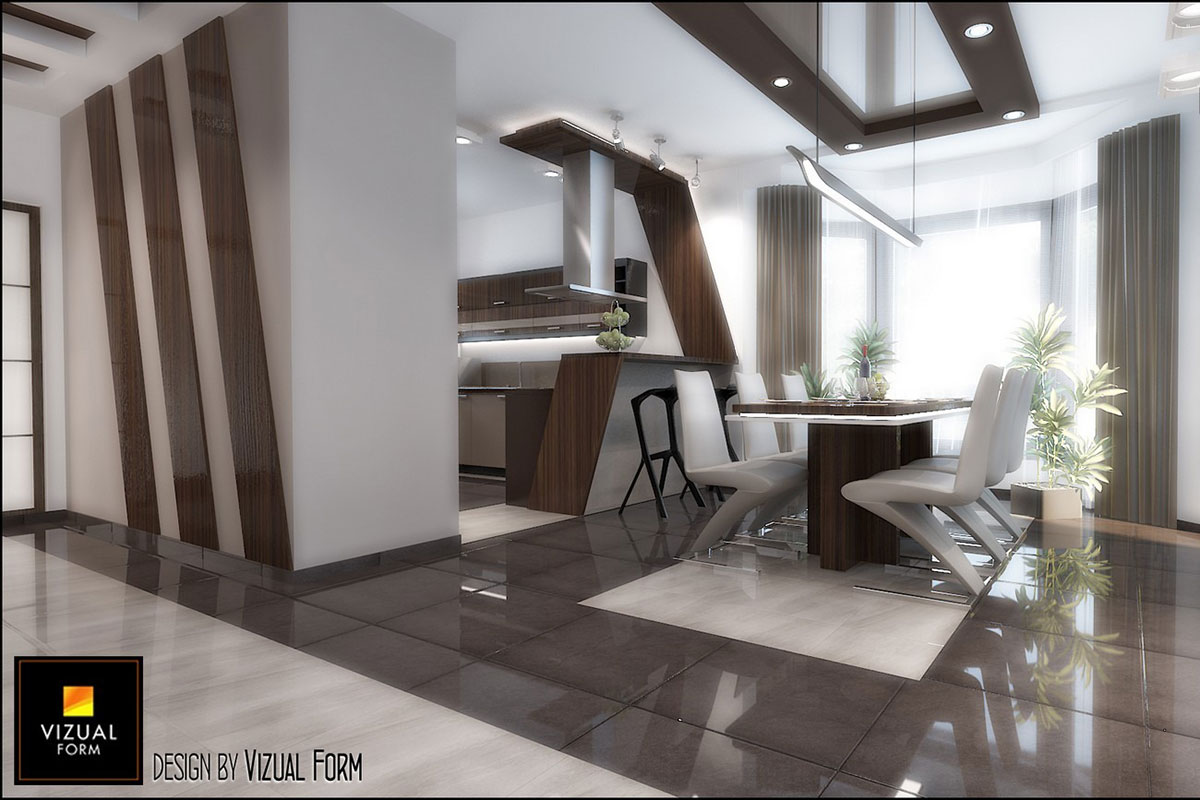 Two Story House Plan with Bedroom above Garage and 4 Balconies