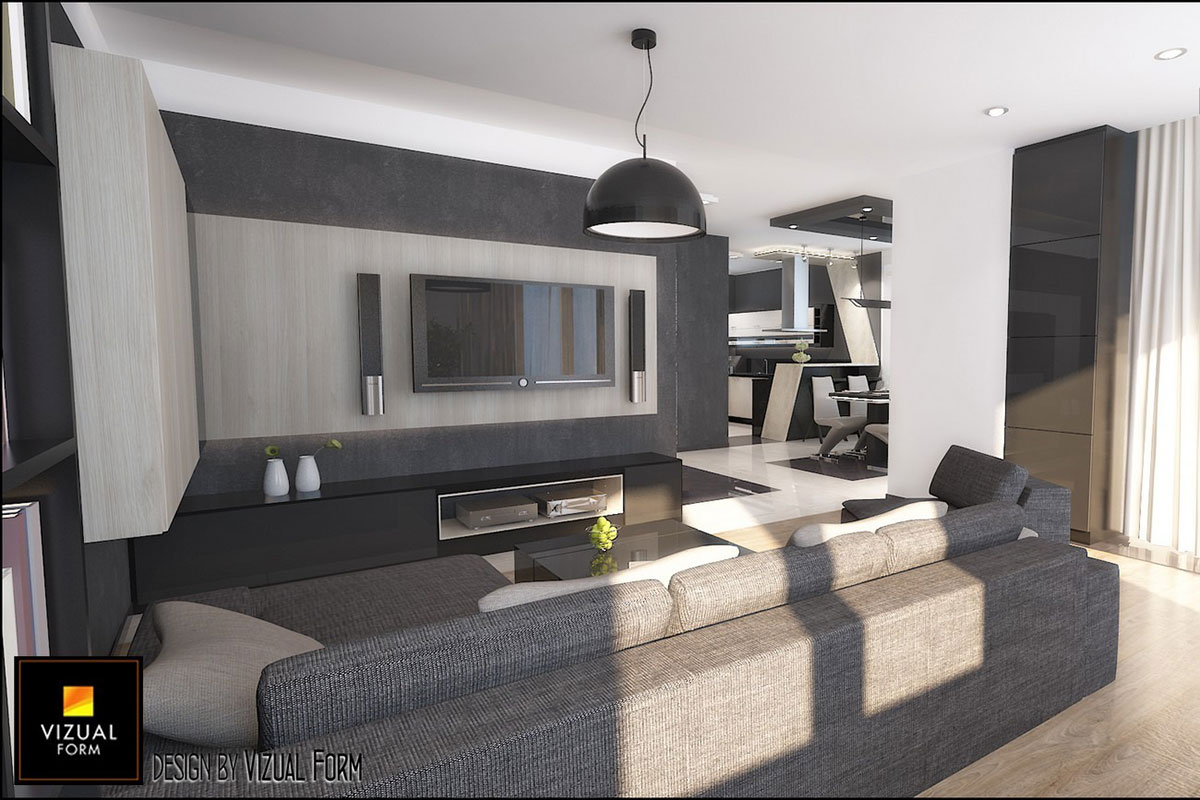 Two Story House Plan with Bedroom above Garage and 4 Balconies