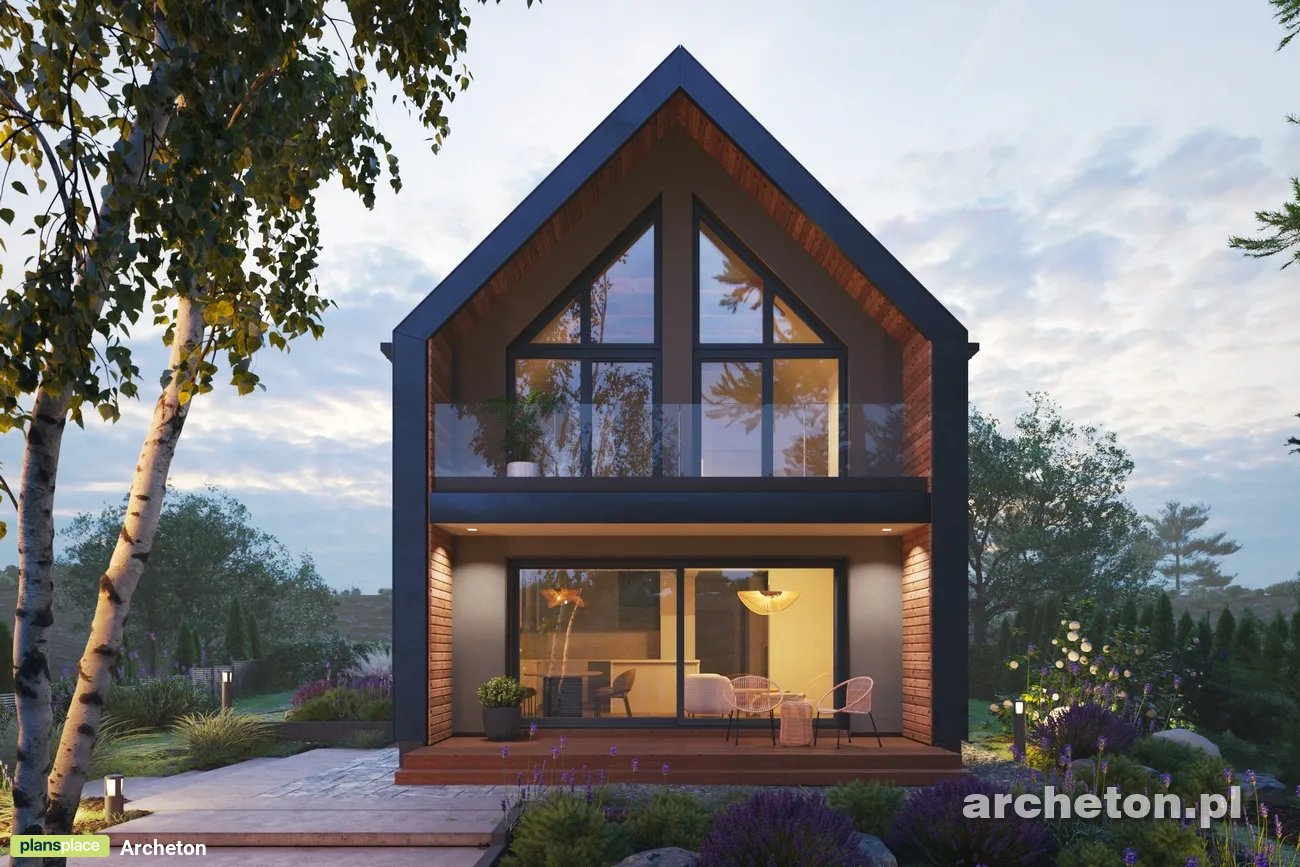 Proiect de casa 128 m²: Parter, 4 Dormitoare, 2 Bai, Bucatarie deschisa, Garaj