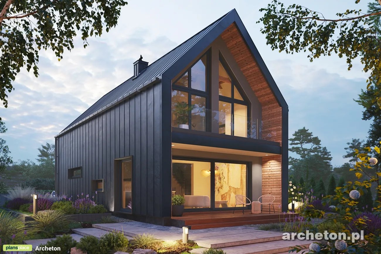 Proiect de casa 128 m²: Parter, 4 Dormitoare, 2 Bai, Bucatarie deschisa, Garaj