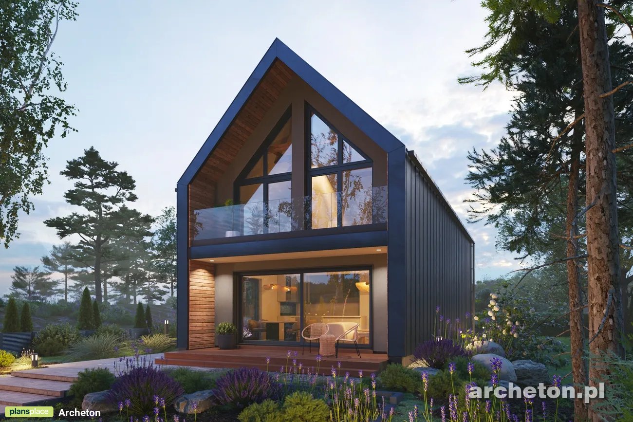 Proiect de casa 128 m²: Parter, 4 Dormitoare, 2 Bai, Bucatarie deschisa, Garaj