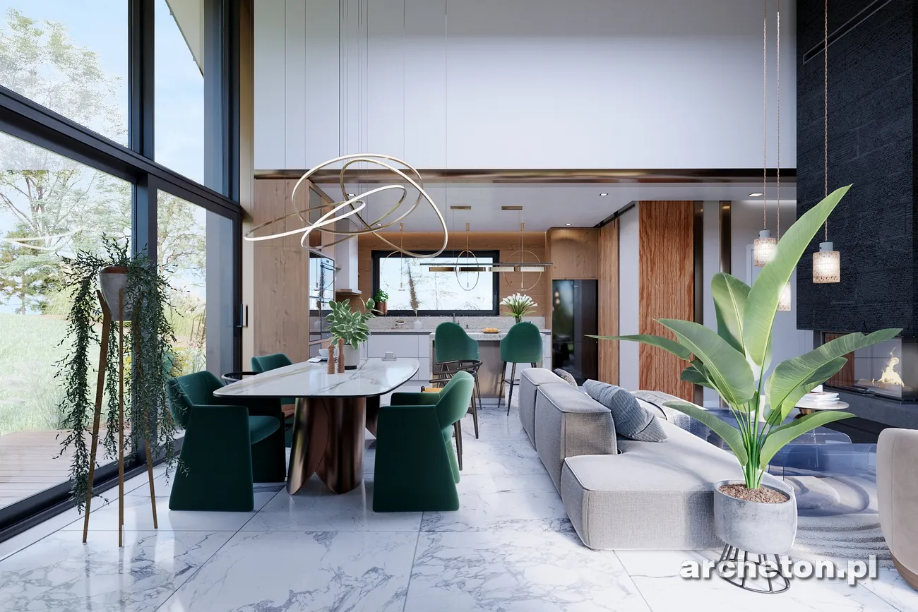 Proiect de casa parter 103 m²: 3 Dormitoare, Birou, 2 Bai, Bucatarie deschisa, fara Garaj