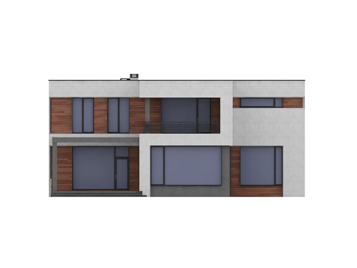 Proiect de casa cu etaj 351 m²: 3 Dormitoare, Birou, 3 Bai, Bucatarie deschisa, fara Garaj