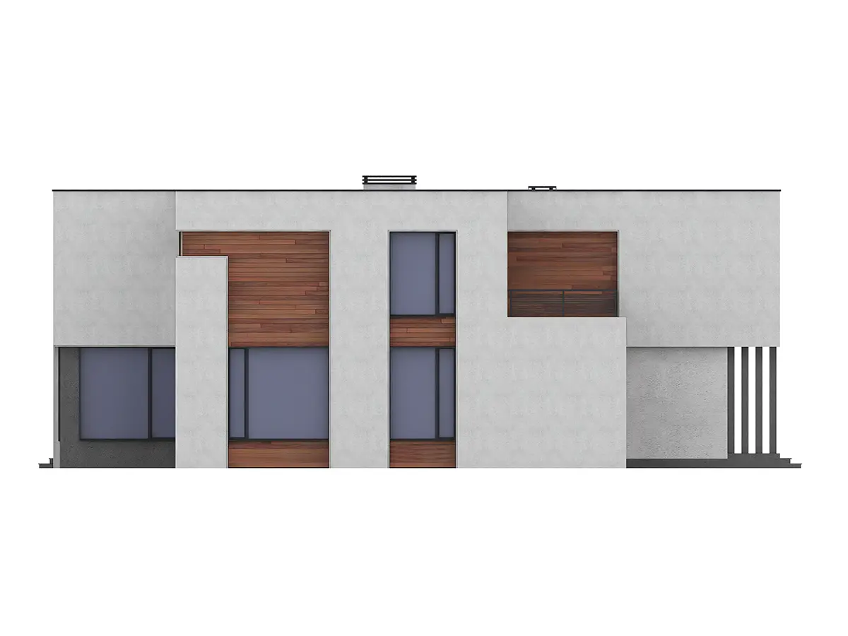 Proiect de casa cu etaj 351 m²: 3 Dormitoare, Birou, 3 Bai, Bucatarie deschisa, fara Garaj