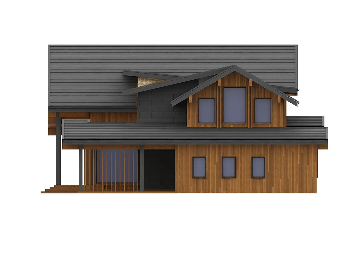 Proiect de casa parter cu mansardă 560 m²: 3 Dormitoare, 5 Bai, fara Garaj